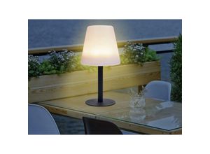 8713016110916 - Smartwares - led Tischleuchte Schwarz Weiß Solar & mit usb Anschluß Höhe 25cm