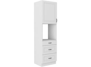 4262354973683 - Küchen Preisbombe - Küchen Backofen Hochschrank 60 Stilo Weiss Küchenzeile Küchenblock + Schubladen