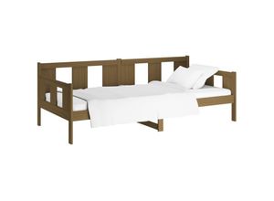 8720287072584 - Tagesbett，Gästebett Honigbraun Massivholz Kiefer 90x190 cm vidaXL