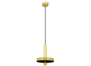 8421776116559 - Faro 20161 Hängeleuchte whizz E27 15W Stahl Gold satiniert L25cm H176cm Ø25cm dimmbar