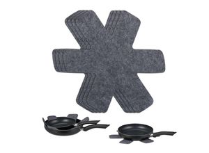 4052025481889 - Pfannenschoner 6er Set Pfannentrenner 38 x 30 cm Filz Pfannenschutz Stapelschutz für Pfannen & Töpfe grau - Relaxdays 4052025481889 - Pfannenschoner 6er Set Pfannentrenner 38 x 30 cm Filz Pfannenschutz Stapelschutz für Pfannen & Töpfe grau - Relaxdays