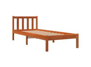 8721012406216 - Vidaxl - Massivholzbett ohne Matratze Wachsbraun 90x190 cm Kiefernholz 8721012406216 - Vidaxl - Massivholzbett ohne Matratze Wachsbraun 90x190 cm Kiefernholz