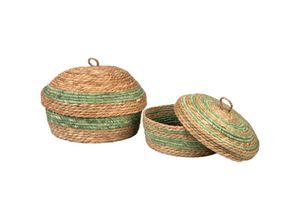 8435763178321 - Fijalo - Set 2 Reddas-Boxen Grüne Naturfasern 34x34x14cm