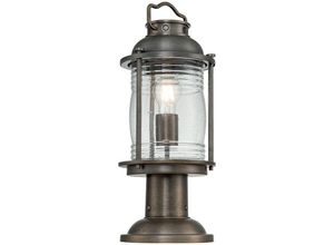 5024005000143 - KL-ASHLANDBAY3-M-BU Sockelleuchte Ashland Bay E27 40W IP44 Messing Aluminium Glas klar Bronze brüniert B193cm Ø193cm - Kichler