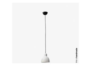 8421776231702 - Faro Barcelona - faro 64255 Hängeleuchte venice E27 15W Stahl glänzendes Schwarz Keramik Glänzendes Weiß L16cm H223cm dimmbar