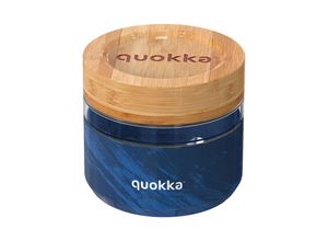 8412497401239 - Quokka Deli Food Jar – Lebensmittelbehälter Lunchbox aus Glas 500 ml (Holzmaserung)