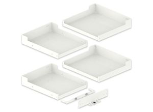 7630015350253 - Einhängetablar Set Liro 450 Liro Magic Corner Comfort - Boden Apothekerschrank Stahlblech pulverbeschichtet weiß 6-tlg - Peka