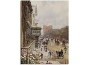 4055327123747 - Wandbild ARTLAND Piccadilly London 1894 Bilder Gr B H 60 cm x 80 cm Leinwandbild Gruppen & Familien 1 St beige (naturfarben) Bild Poster Bilder als Leinwandbild Wandaufkleber oder in versch Größen