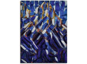 4055327116497 - Wandbild ARTLAND Abstraktion (Der blaue Berg) 1912 Bilder Gr B H 45 cm x 60 cm Leinwandbild Gegenstandslos 1 St blau Bild Poster Bilder als Leinwandbild Wandaufkleber oder in versch Größen