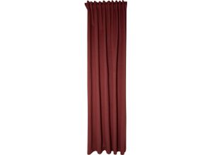 4043343500062 - Vorhang Silan Gardinen Gr 245 cm verdeckte Schlaufen 140 cm rot Verdeckte Schlaufen Thermovorhang Wärmevorhang Silan