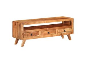 8720286602669 - Bonnevie - TV-SchrankTV-Möbel 110x30x40 cm Massivholz Akazie vidaXL