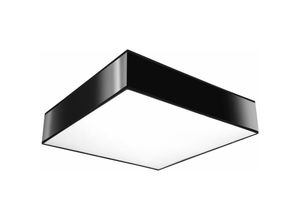 4059157162914 - Etc-shop - Deckenlampe Eckig schwarz Deckenleuchte quadratisch Deckenleuchte Quadrat pvc Stahl 3x E27 LxBxH 45 x 45 x 12 cm Wohnzimmer