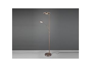 4017807467635 - Moderne LED-Stehlampe mit dimmbarem Lesespot Barrie Brass Trio Lighting