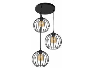 5902349226309 - Helam Lighting - Helam mercure Cluster Pendelleuchte Schwarz 40cm