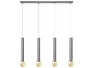 5902349231273 - Helam Lighting - Helam tuba Straight Bar Pendelleuchte Grau 100cm