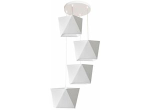 5902349217659 - Helam Lighting - Helam adamant Cluster Pendelleuchte Weiß 50cm