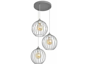 5902349229546 - Helam Lighting - Helam mercure Cluster Pendelleuchte Grau 40cm