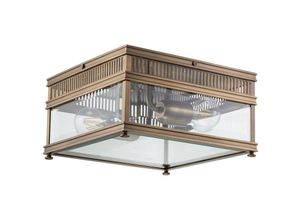 5024005009733 - Lighting holborn-f-db Deckenleuchte holborn E27 2x60W IP44 Solides Messing Dunkle Bronze Glas klar H165cm L30cm B30cm dimmbar - Elstead 5024005009733 - Lighting holborn-f-db Deckenleuchte holborn E27 2x60W IP44 Solides Messing Dunkle Bronze Glas klar H165cm L30cm B30cm dimmbar - Elstead