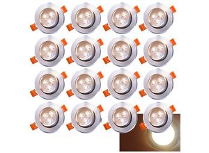 9475631418035 - Wolketon - vingo 20X led Spot Einbaustrahler Set Einbauleuchte Deckenleuchte Strahler IP44 3W Warmweiß 9475631418035 - Wolketon - vingo 20X led Spot Einbaustrahler Set Einbauleuchte Deckenleuchte Strahler IP44 3W Warmweiß