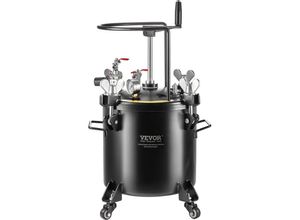 0197988227533 - Vevor - Druckbehälter für Sprühfarbe 20 l Druckbehälter 70 psi einstellbarer Druck Druckbehälter-Farbbehälter mit Rollen und Dichtmittel zur