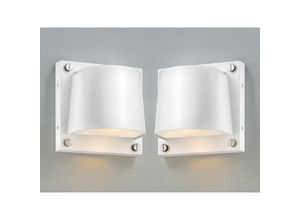 4262442799379 - Meinewunschleuchte - 2er Set led Außenwandleuchten Downlight Weiß Höhe 165cm 4262442799379 - Meinewunschleuchte - 2er Set led Außenwandleuchten Downlight Weiß Höhe 165cm