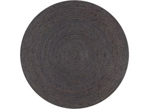 6296500972495 - Bonnevie - TeppichWohnzimmer TeppicheFußmatte Handgefertigt Jute Rund 120 cm Dunkelgrau VESS724264 6296500972495 - Bonnevie - TeppichWohnzimmer TeppicheFußmatte Handgefertigt Jute Rund 120 cm Dunkelgrau VESS724264