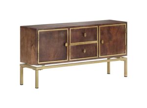 8720286009161 - Vidaxl - Sideboard 120x29x60 cm Massivholz Mango