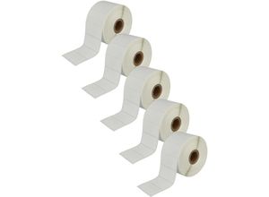 4069099549568 - 5x Etiketten-Rolle 51mm x 26mm (1552 Etiketten) Ersatz für Brother RD-S05E1 für Etiketten-Drucker - Vhbw