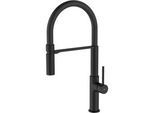 3661109017954 - Essebagno - Magneto Spültischmischer mit Handbrause mattschwarz - Noir 3661109017954 - Essebagno - Magneto Spültischmischer mit Handbrause mattschwarz - Noir