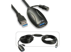 4002888431569 - LINDY USB-Kabel USB 32 Gen1 (USB 30   USB 31 Gen1) USB-A Stecker USB-A Buchse 1000 m Schwarz 43156