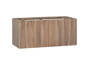 8720286662816 - Bonnevie - Wand-Badschrank 90x39x40 cm Massivholz Teak vidaXL23450