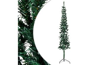 8720287001027 - Vidaxl - Künstlicher Halb-Weihnachtsbaum mit Ständer Schlank Grün 120 cm