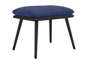 8720286824634 - Fußhocker Blau 45x295x35 cm Stoff und Kunstleder Vidaxl Blau