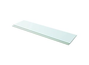 8719883874234 - Bonnevie - 2 Stk WandregaleRegalböden Glas Transparent 100 x 25 cm vidaXL