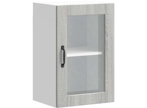 8721158423597 - Vidaxl - Küchen-Hängeschrank mit Glastür Porto Grau Sonoma