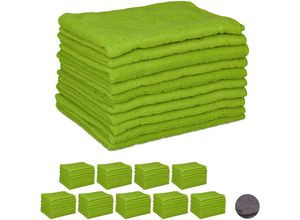 4052025261566 - Relaxdays - 100 x Mikrofasertücher 40x30 cm saugfähiges Microfasertuch Allzweckreinigung waschbar weich fusselfrei grün 4052025261566 - Relaxdays - 100 x Mikrofasertücher 40x30 cm saugfähiges Microfasertuch Allzweckreinigung waschbar weich fusselfrei grün