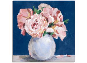 4062144699348 - Wandbild ARTLAND Süße Pfingstrosen in der Vase Bilder Gr B H 50 cm x 50 cm Leinwandbild Blumenbilder quadratisch 1 St pink Kunstdrucke als Alubild Leinwandbild Wandaufkleber oder Poster in versch Größen