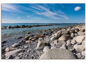 4058661404886 - Wandbild ARTLAND Ostseeküste auf der Insel Rügen Bilder Gr B H 60 cm x 40 cm Leinwandbild Küste 1 St blau Kunstdrucke Bilder als Alubild Leinwandbild Wandaufkleber oder Poster in versch Größen