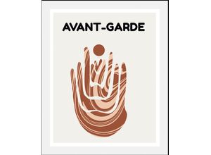 4067437346824 - Bild QUEENCE Avant-Garde Bilder Gr B H 40 cm x 50 cm Wandbild Abstrakt Hochformat 1 St rot Kunstdrucke gerahmt