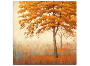 4055327707589 - Wandbild ARTLAND Herbst Baum I Bilder Gr B H 50 cm x 50 cm Leinwandbild Bäume quadratisch 1 St orange Bild Leinwandbild Kunstdrucke Bilder als Leinwandbild Wandaufkleber oder Poster in versch Größen