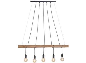 4043689956806 - Leuchtendirekt - Vintage Pendel Decken Leuchte Holz Balken Hänge Lampe Wohn Zimmer Strahler 15515-18