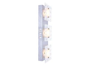 9008505053362 - - Wandlampe led Wandleuchte Kristalle Wohnzimmerlampe wand Modern aus alu und Glas 3x led 5 Watt 3x 500 Lm warmweiß l 42 cm 9008505053362 - - Wandlampe led Wandleuchte Kristalle Wohnzimmerlampe wand Modern aus alu und Glas 3x led 5 Watt 3x 500 Lm warmweiß l 42 cm