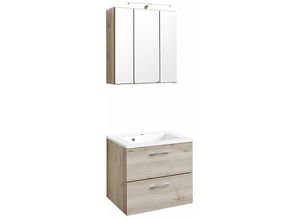 4250163751677 - Lomadox - Waschtisch & Spiegelschrank BERGAMO-03 Buche Iconic Nb b x h x t ca 60 x 200 x 35cm