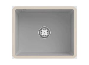 4051202585860 - Villeroy&boch - Villeroy&Boch Unterbau Spülbecken inkl Ablaufgarnitur Subway 60 su Steam grau 545x440mm