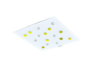 4059157063082 - Etc-shop - Decken Lampe Schlaf Zimmer Glas Stein Leuchte Dimmer Fernbedienung im Set inkl rgb led Leuchtmittel