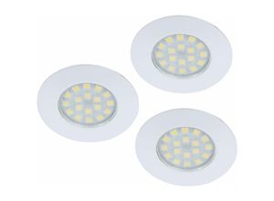 9007371215980 - - Einbauleuchte Lampe Deckenspots Deckenstrahler Aufbauleuchte Wohnzimmer rund weiß 1x led 36W 230Lm 3300K DxH 7x12 12314-3 3er