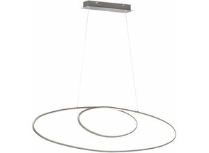 4059157286160 - Etc-shop - led Pendelleuchte dimmbar Hoehenverstellbar Leuchte Esszimmertisch Esszimmerlampe Hängeleuchte silber Metall 1x led 35W 3700Lm warmweiß