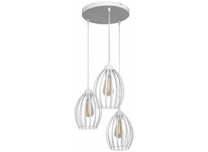 5902349218601 - Helam Lighting - Helam dali Cluster Pendelleuchte Weiß 38cm