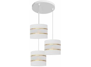 5902349228822 - Helam Lighting - Helam helen Cluster Pendelleuchte Weiß Gold 35cm