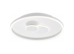 4059157318526 - Etc-shop - led Deckenleuchte dimmbar über Schalter weiß Deckenlampe rund Wohnzimmer Metall Kunststoff 27W 1800lm warmweiß DxH 40x7 cm